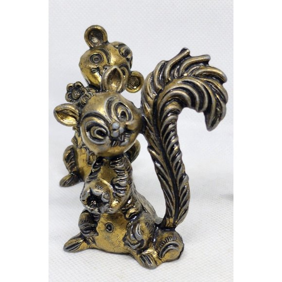 Rare 4 Mod Dep Made In Italy Brass Animals Home Decor Shelf Sitter Vintage Figur - Picture 7 of 12